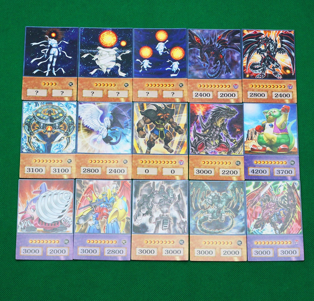 100PCS Yu Gi Oh Flash Card Japanese Different Anime Style Card Dueling  Monsters Dark Magician DIY Game Collection Cards Toys