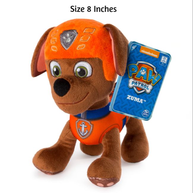Paw Patrol Official Plush Toy Set – Soft & Cuddly Stuffed Animal Action Figures Bundle (Chase, Marshall, Skye, Rubble, Zuma, Rocky)