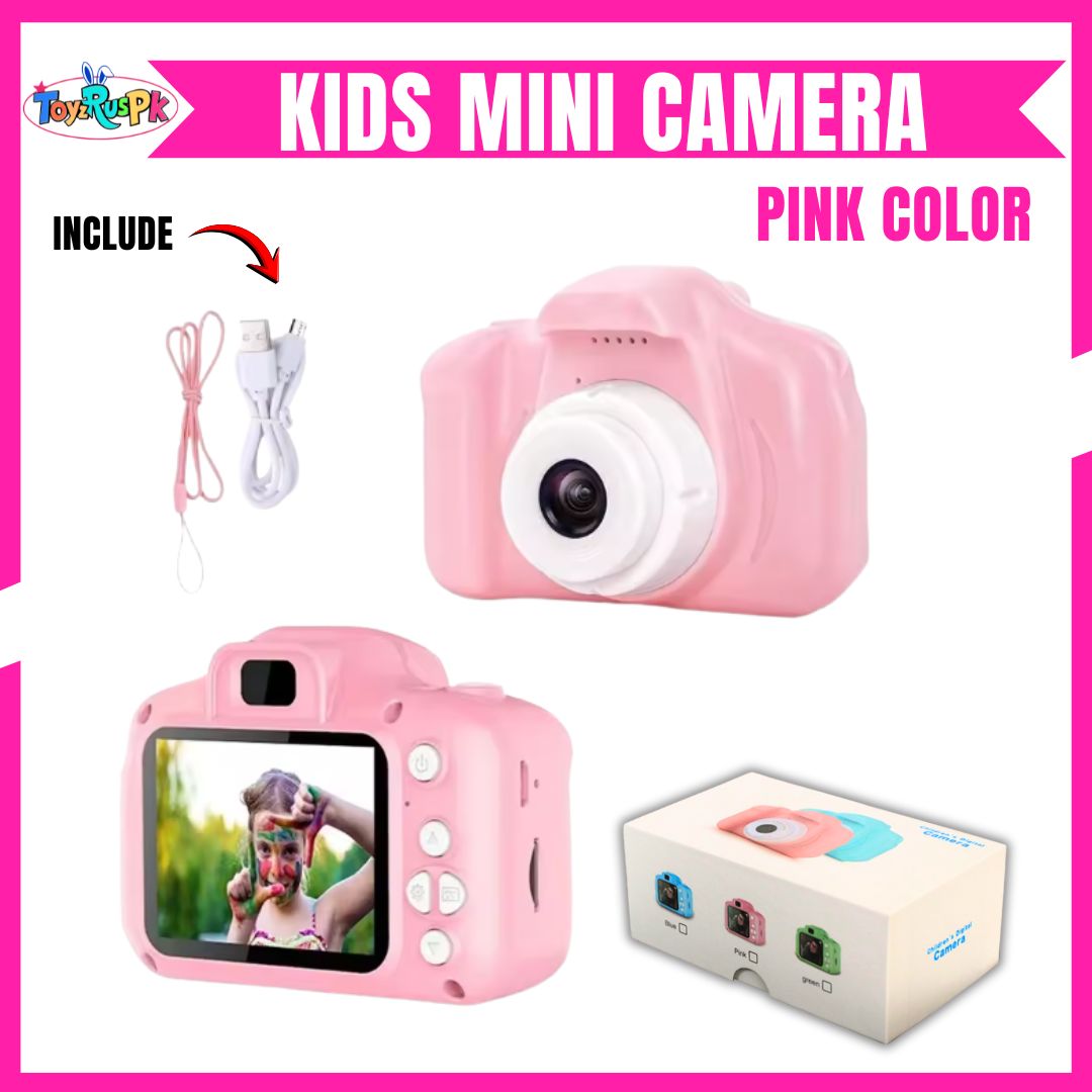 Smart Digital Dual Lens Instant Print Camera for Kids | 1080P Video Recorder & Selfie Camera with Thermal Printer | 2.4" IPS Screen | Mini Portable Camera with Games | Birthday Gift for Girls & Boys | Children’s Digital Camera Toy | ToyzRusPk