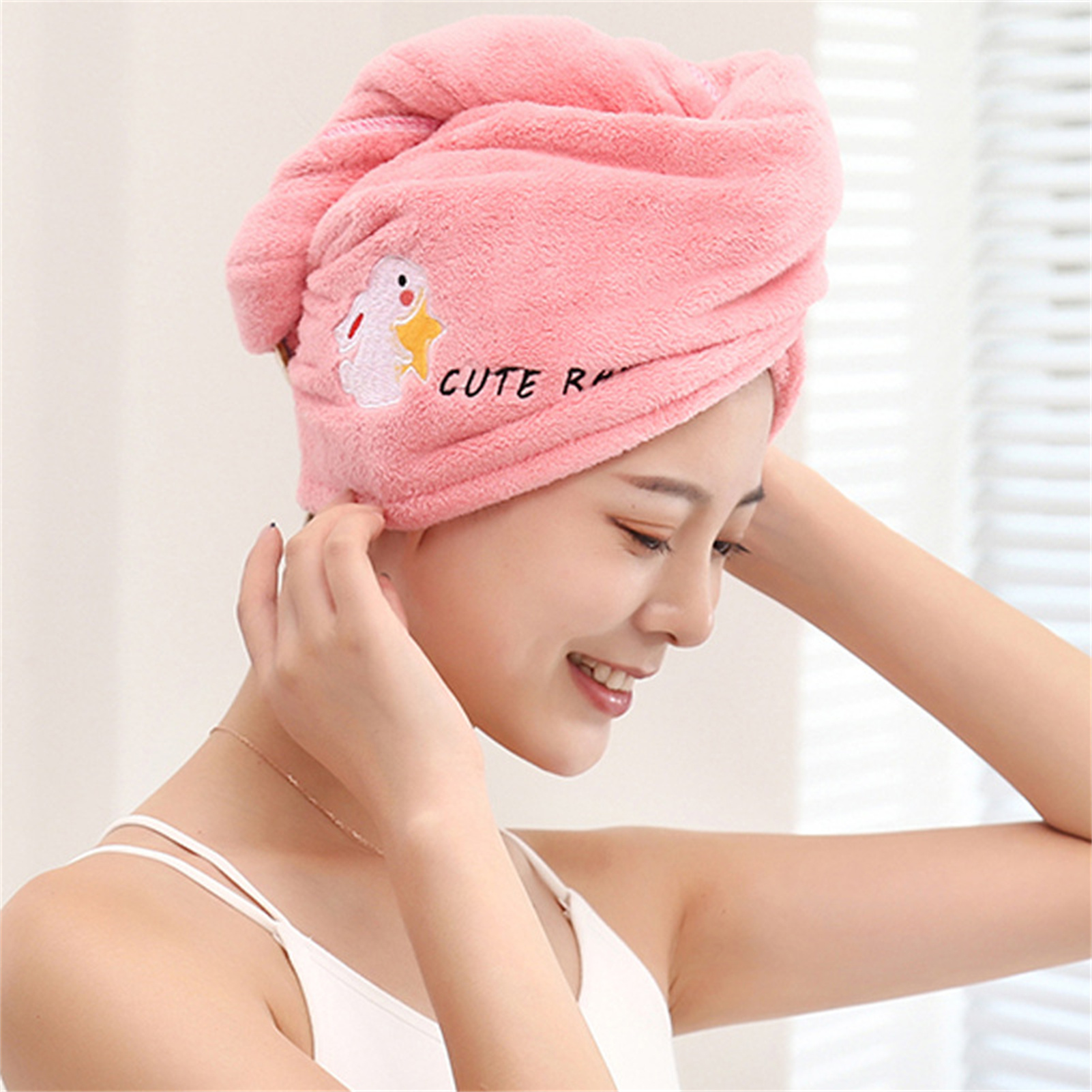 Hair discount towel hat