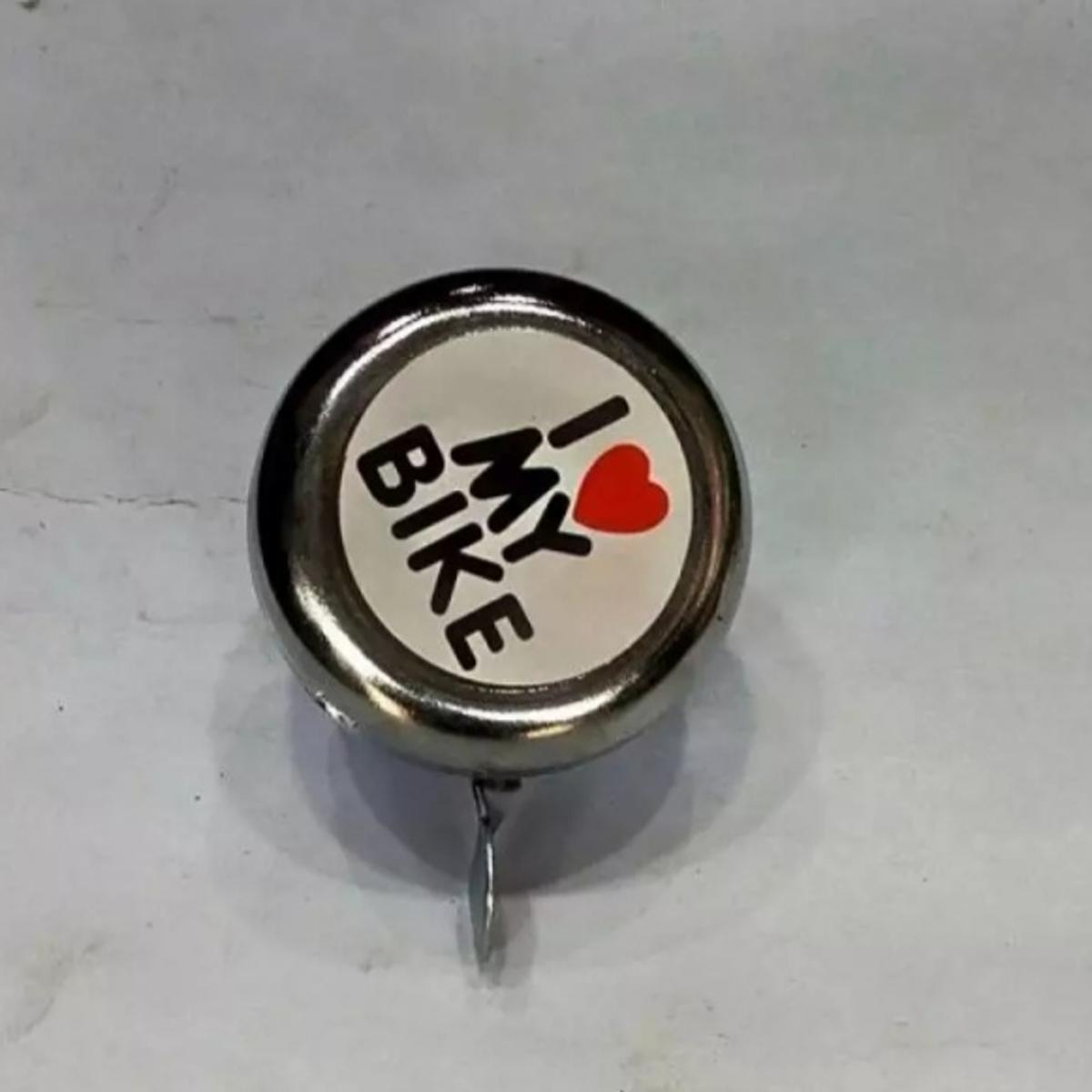I Love My Bike Chrome Bell For Bicycle/Motorcycle
