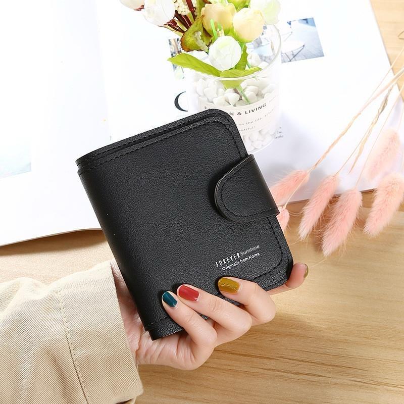 HOW.R.U  Small Ladies Mini Trifold Short Wallet for Women and Girls Coin Pouch Card Holder and Clutches