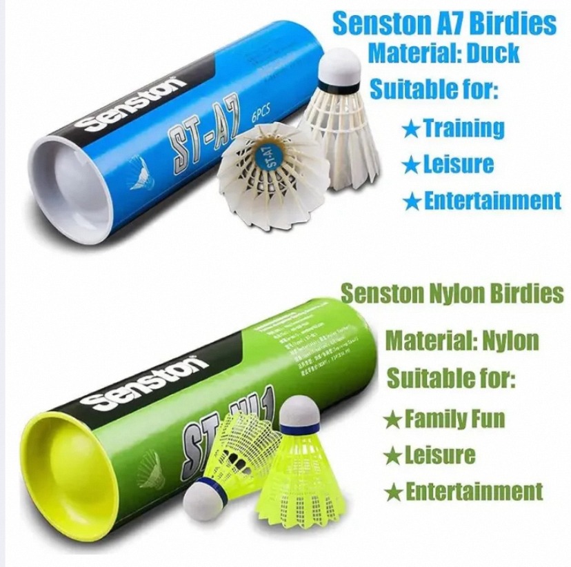 Badminton Shuttlecocks 6 Pack | Sports Birdies Shuttlecock | 6PCS for Outdoor & Indoor Sports Activities | Best Shuttles for TM Sports.
