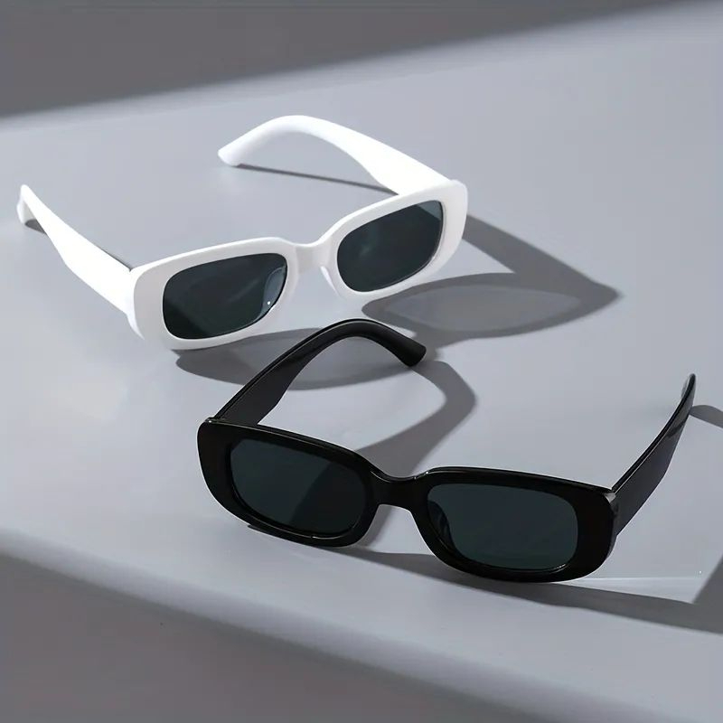 Women Classic Retro Square Leopard Print Sunglasses / Men Fashion Rectangular Sun Glasses / Vintage Square Sun Glasses