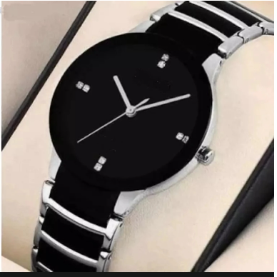 High-Quality Stainless Steel Quartz Watch with Stainless Steel Strap for Men, Elegant Classic Design, New