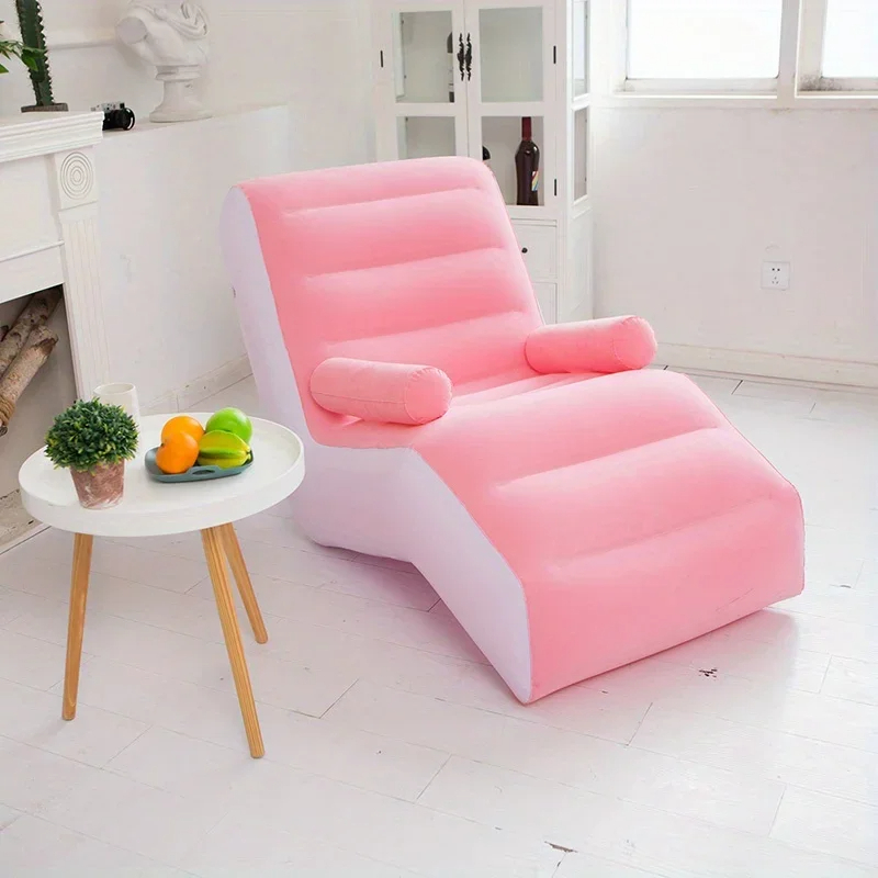 Inflatable Lounge Sofa Chair 140cm | Lazy Couch for Living Room | Ergonomic Reading Lounge Chair | Portable Air Sofa | Ergonomic Air Recliner for Reading, Gaming & Living Room Use