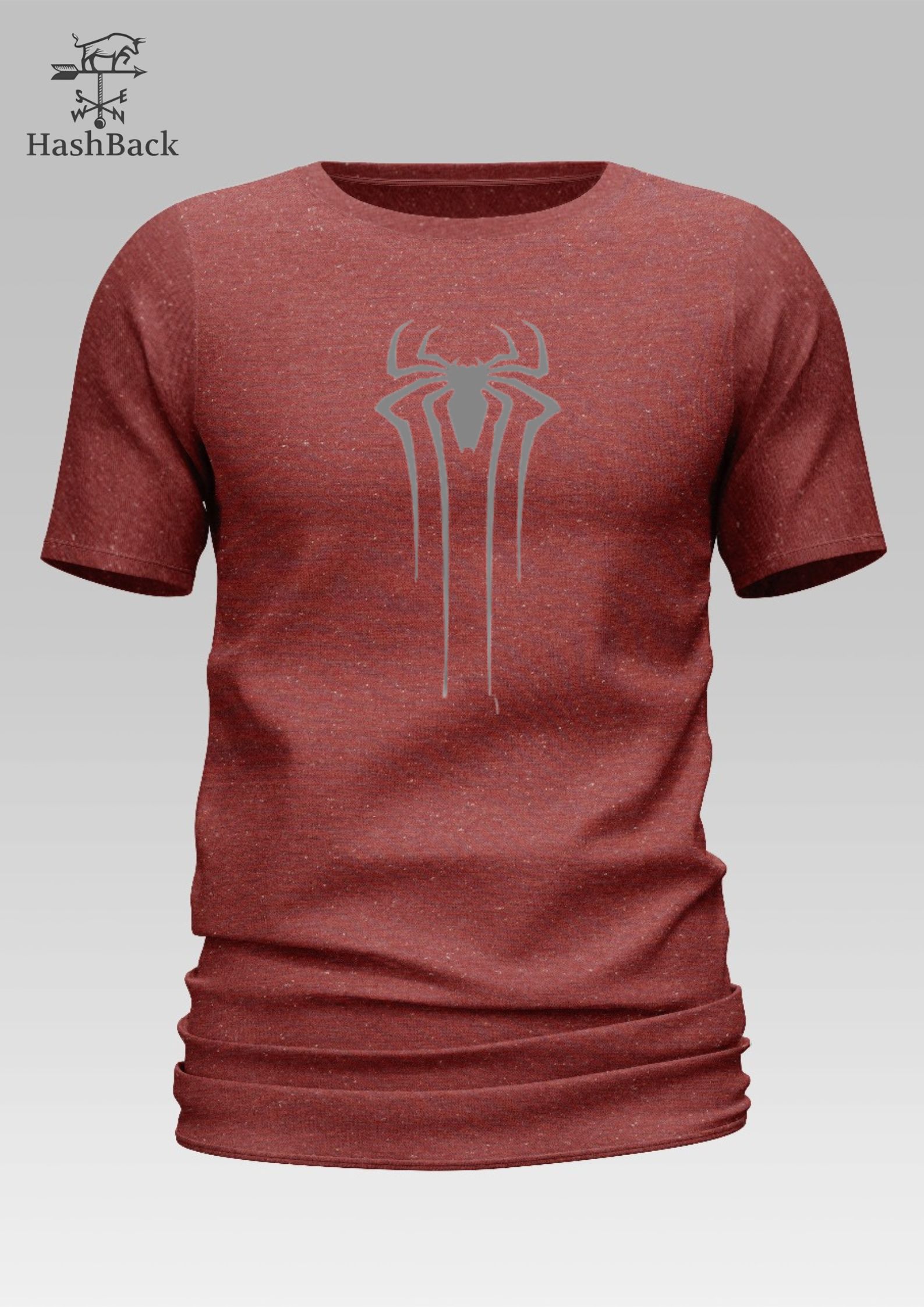 HashBack basic Oversized premium Tshirt For Men Spider Printed