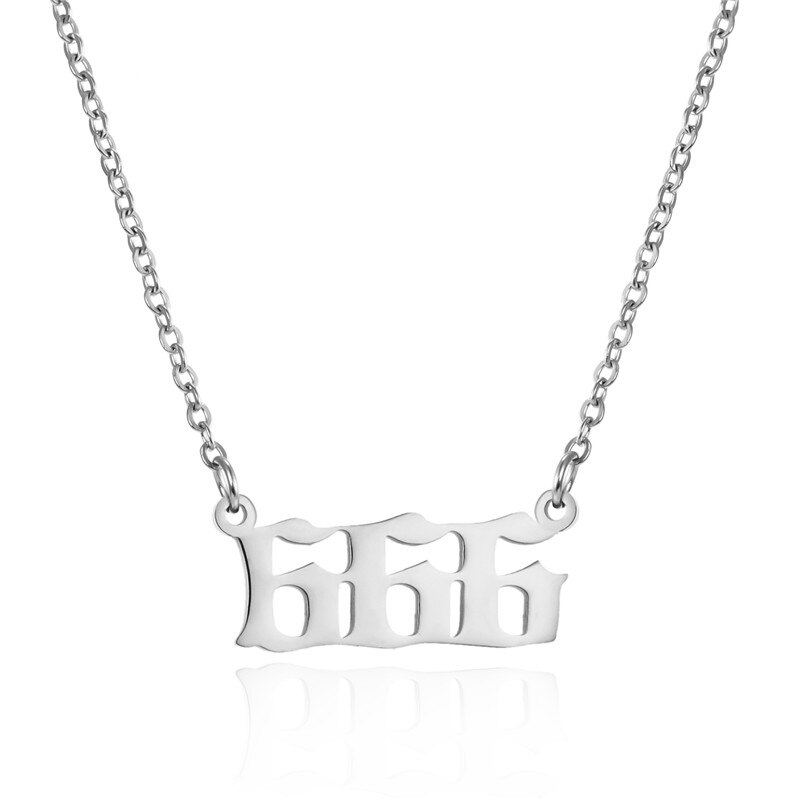 Lucky Number Chain Necklaces Jewelry 