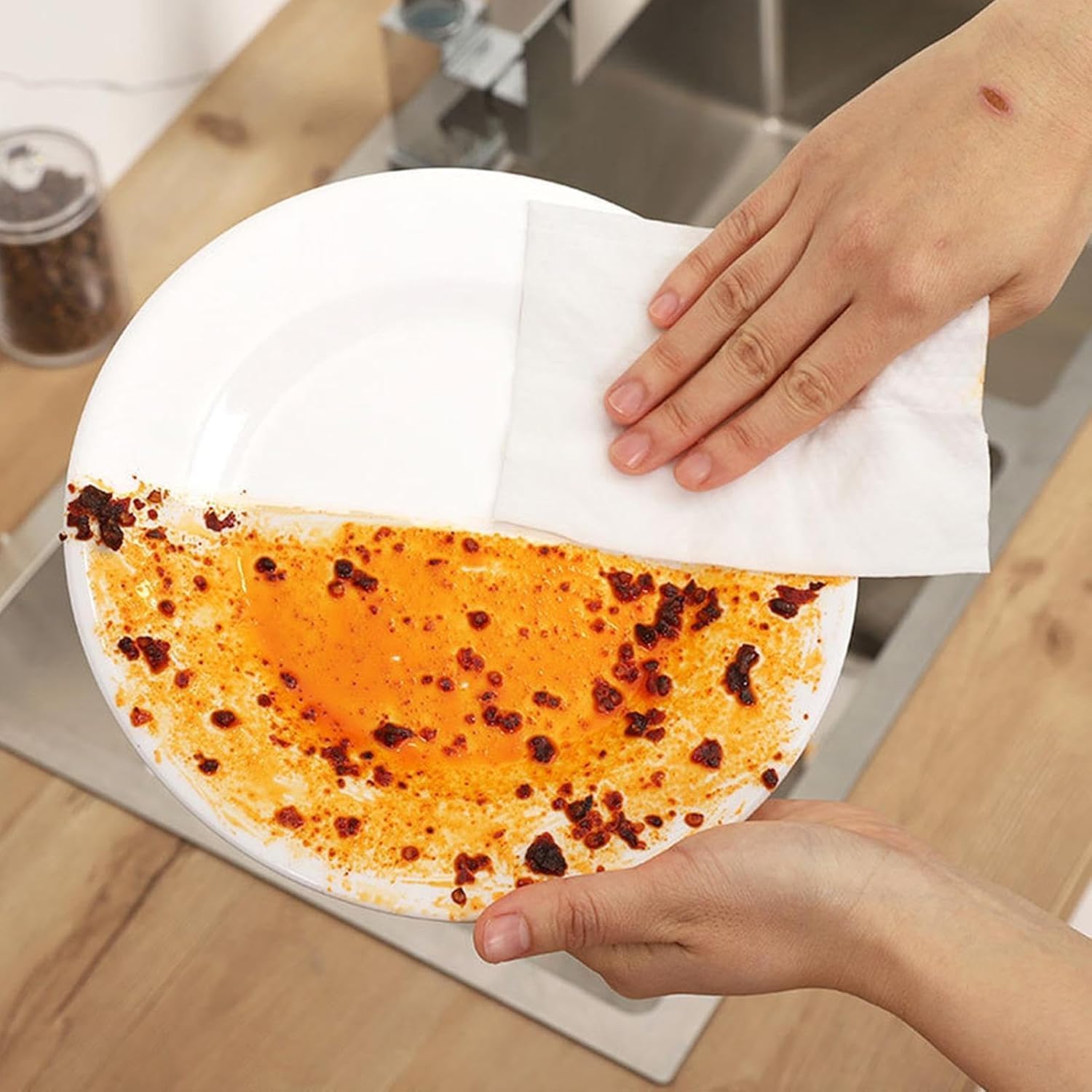 80 Pcs Kitchen Cleaning Wipes Lemon Scent – Effective Cleaning &Amp; Removing Grease &Amp; Stains