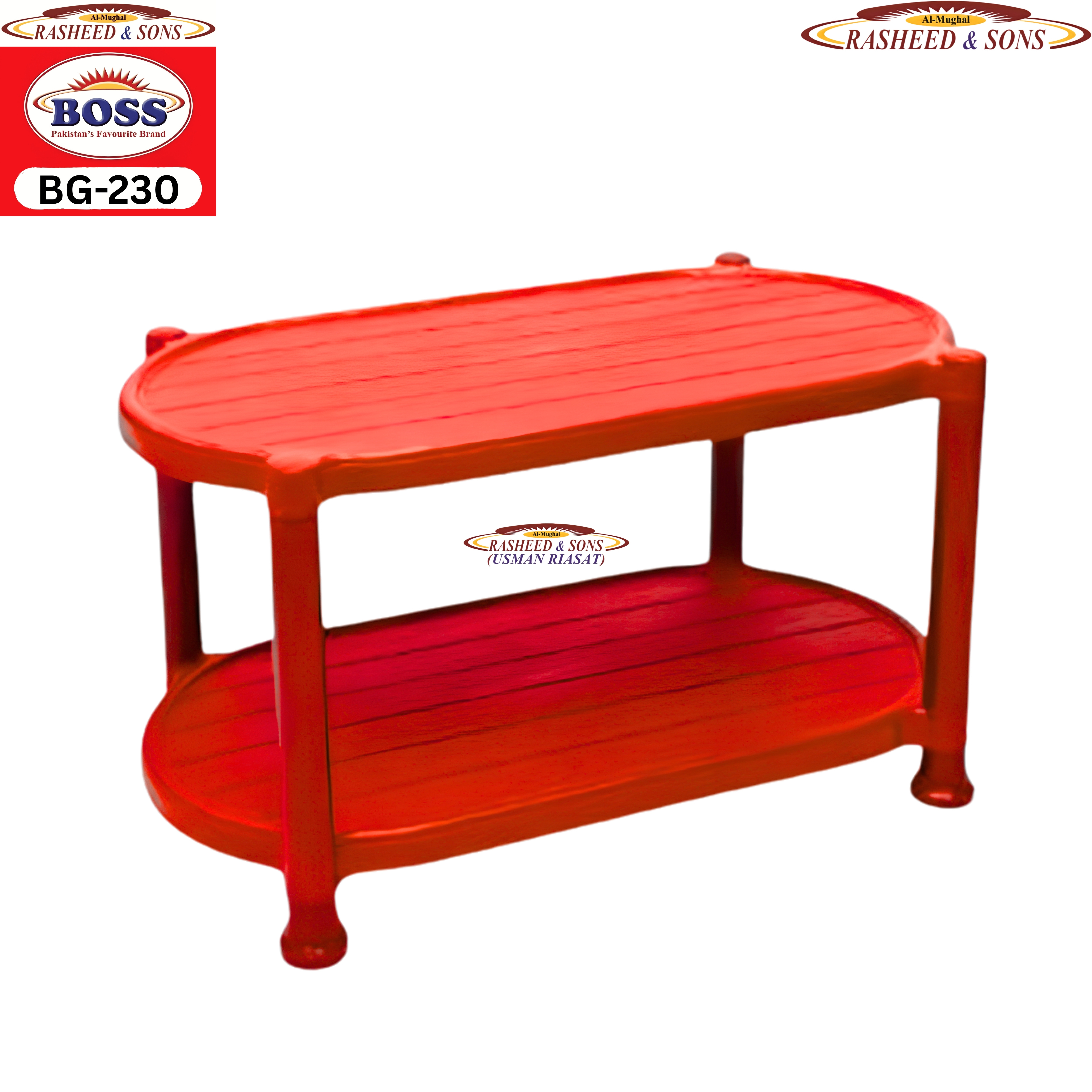 Boss 102 Plastic Chair & Table Collection | Flamingo Chair, Folding Table, Round Table & Double Shelf Table | Indoor Outdoor Furniture |  BELLONA I RASHEED & SONS