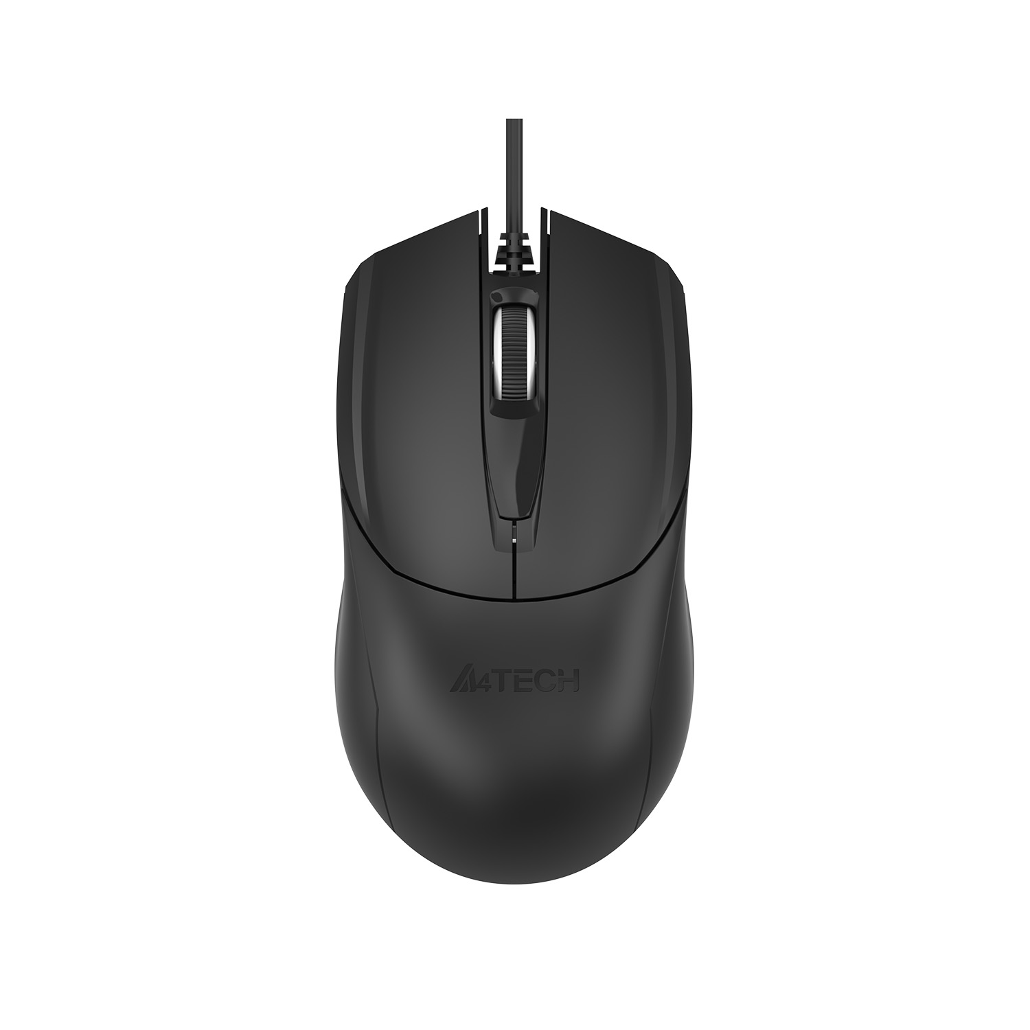 A4Tech OP-750S Wired Optical Mouse - Teflon Feet - V-Track - 1200 DPI - Silent Clicks - For PC, Laptop