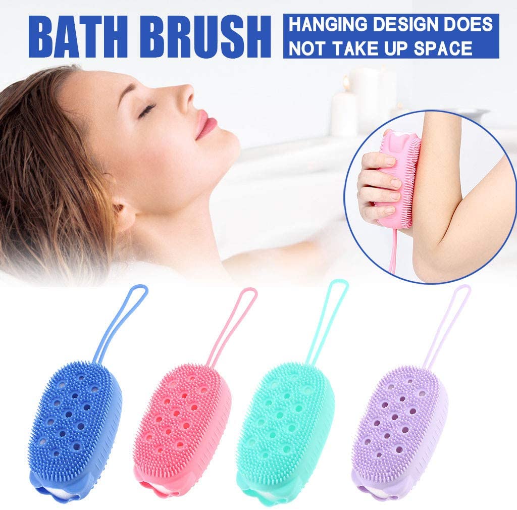 Silicone Bubble Bath Spa Super Soft Body Scrubbing Brush | Daraz.pk