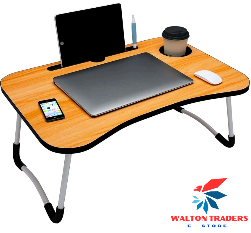 Wooden Gaming Laptop Table For Bed Foldable Stand Ergonomic Portable