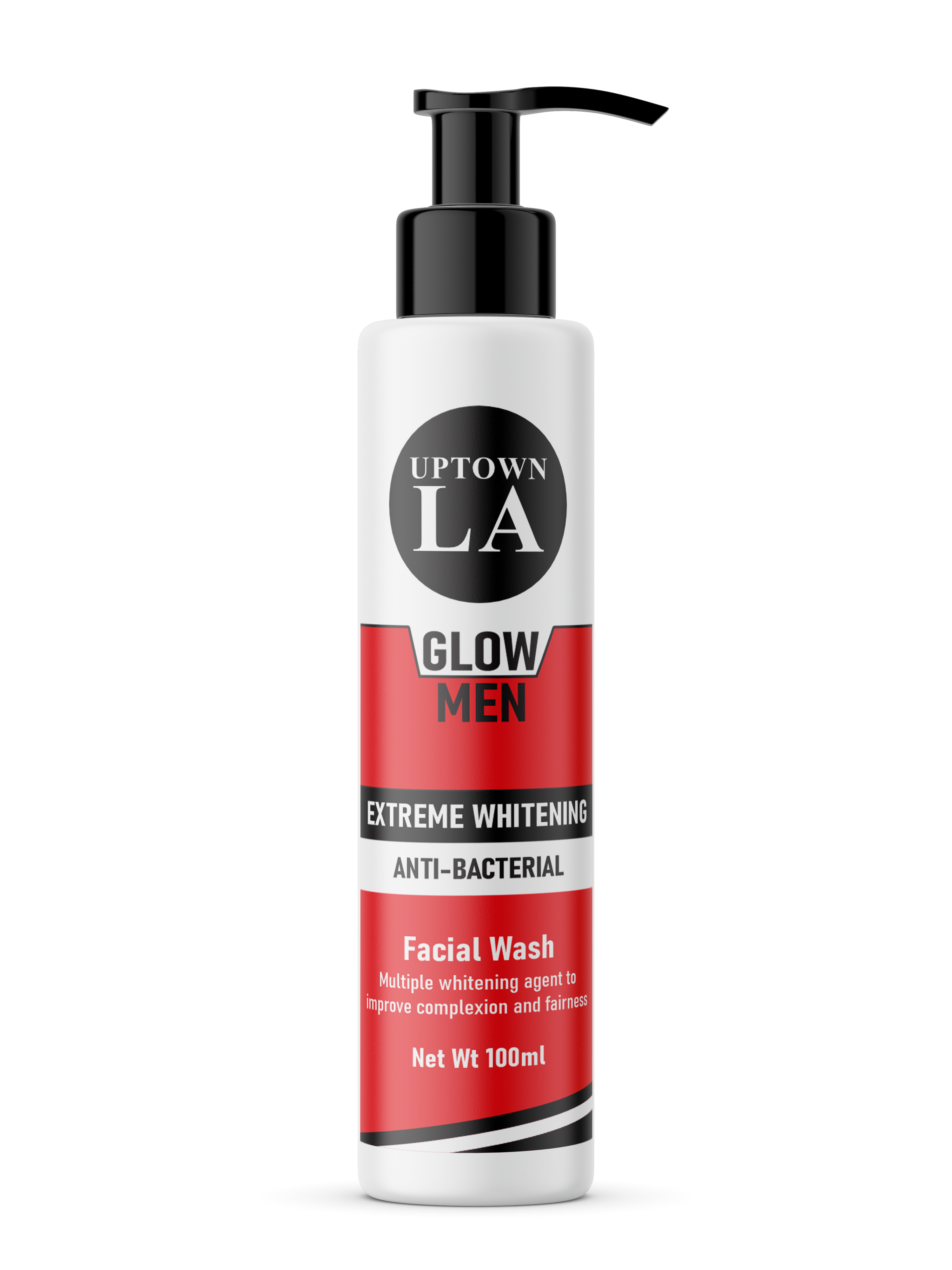 Uptown LA Men's Whitening Face Wash - 100ml  Revitalize Your Skin with Gentle Care