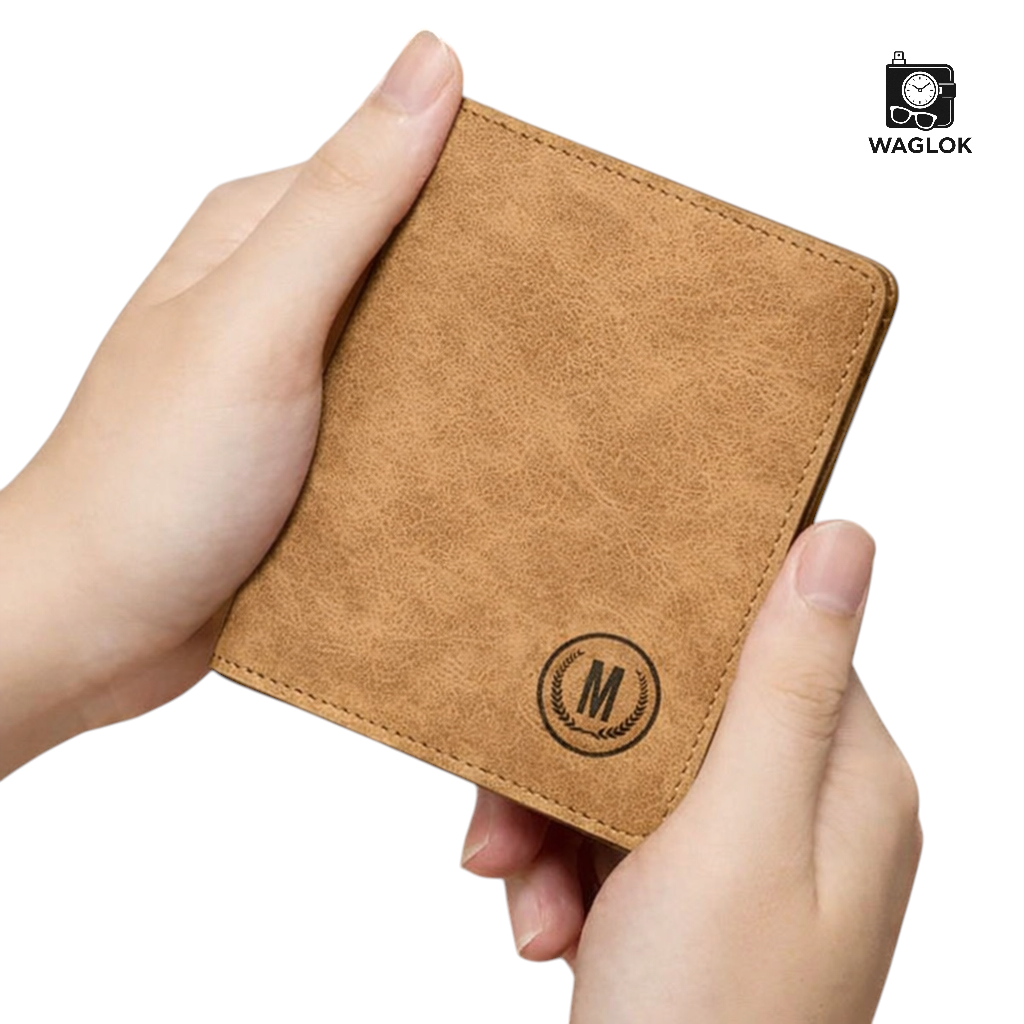 New Trending Soft Leather RFID M-Design Imported Wallet – Short Slim Design with RFID Blocking