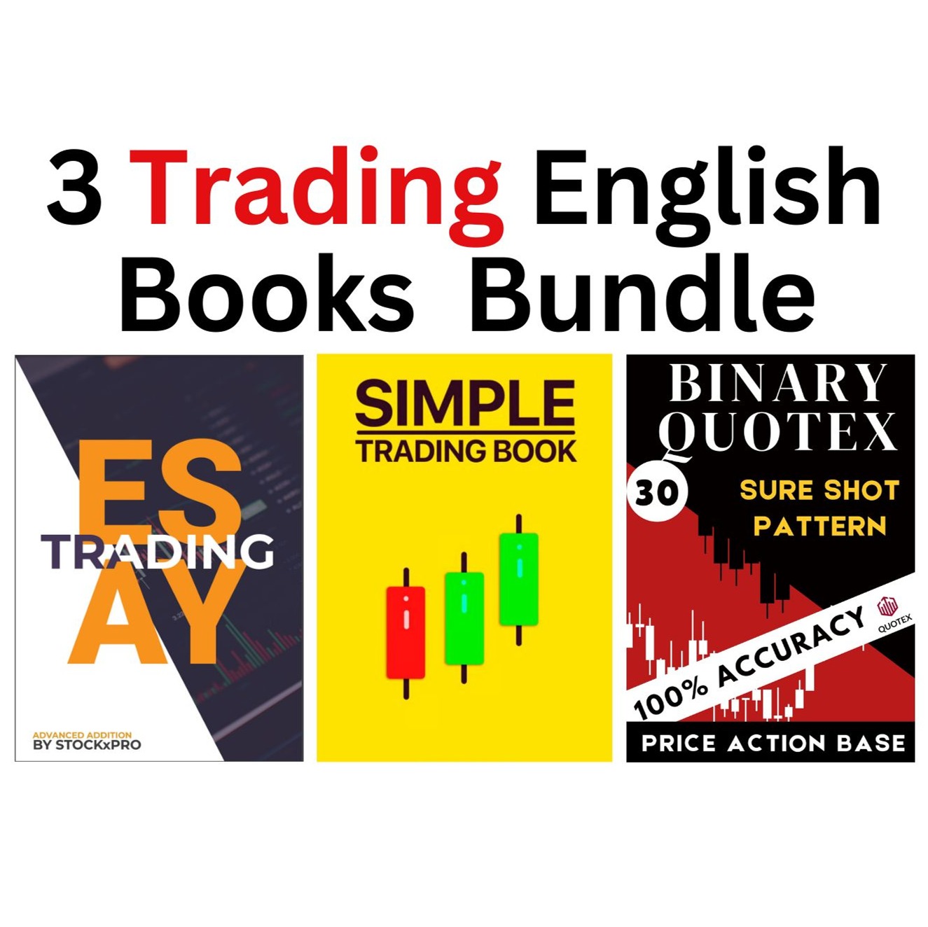 Pack of 3 English Trading Books Simple Trading | Easy Trading | Binary ...