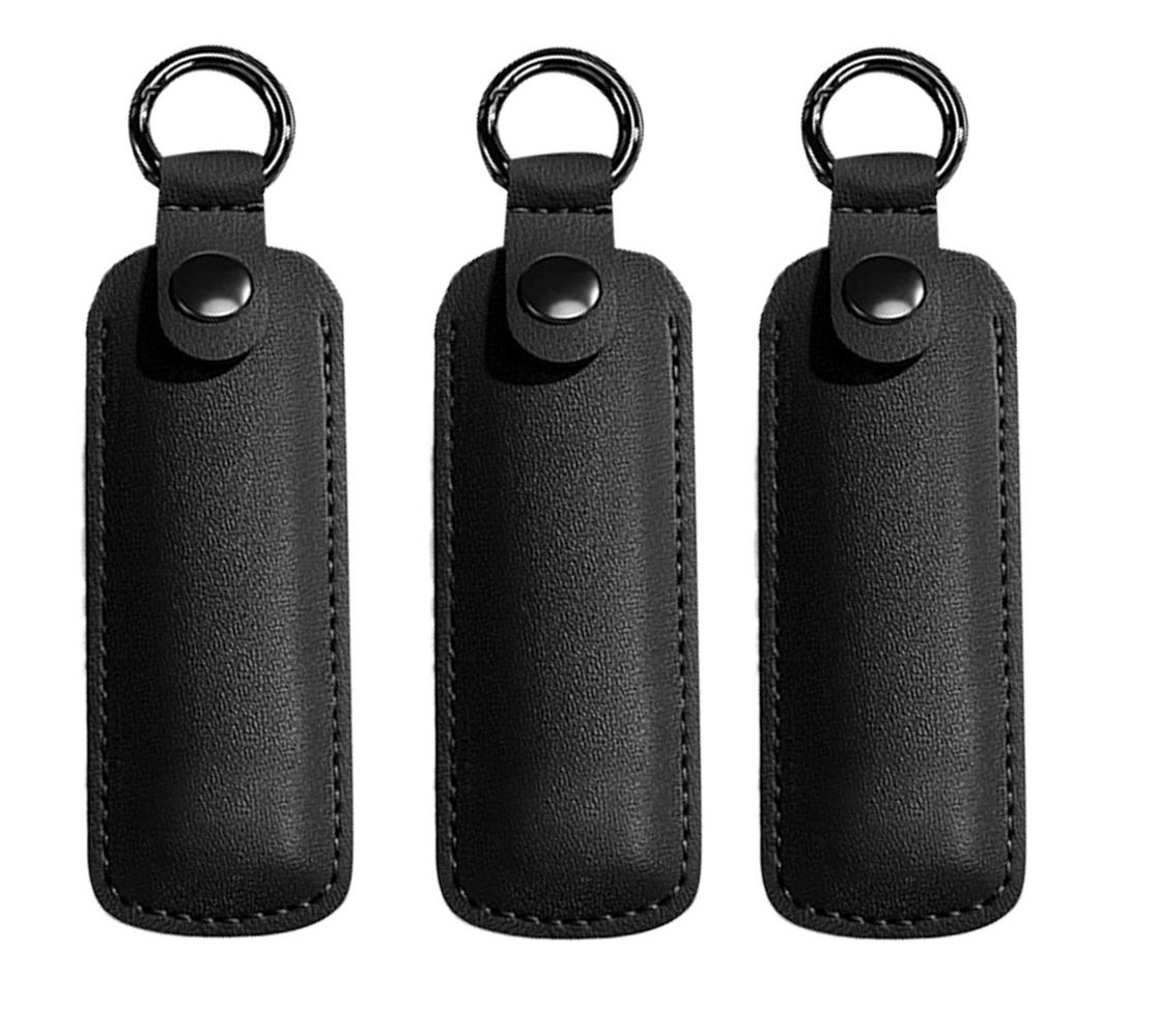 Flash Drive Casee - Flash Drive Storage Bag, Small Portable Storage Carrying Case, Leather StorageE Case, Protective Cover, Small, Multiple Uses with Key Ring for USB FlashH Drives, Car Owners
