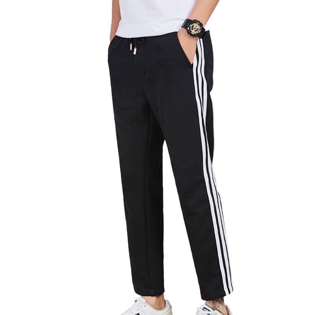 Mens Joggers Casual Pants Slims Fit Skinny Polyester Stuff Design Trousers for Mens