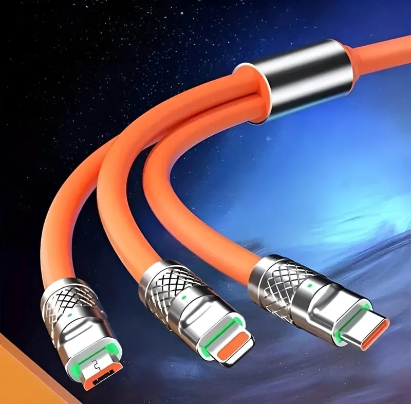 Original 3 in 1 Fast Charging Cable | Type C Charging Cable | USB Data Cable | Fast Charging Cable for Android | Original Type C Cable