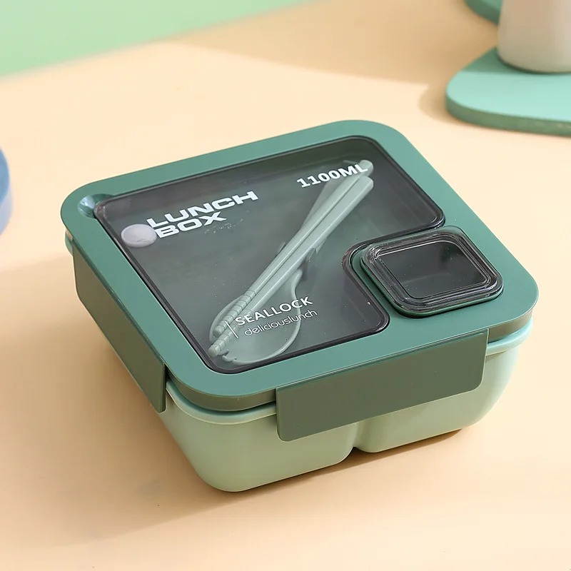 Japanese Lunch Box Square MicrowaveSafe LeakProof Food Storage