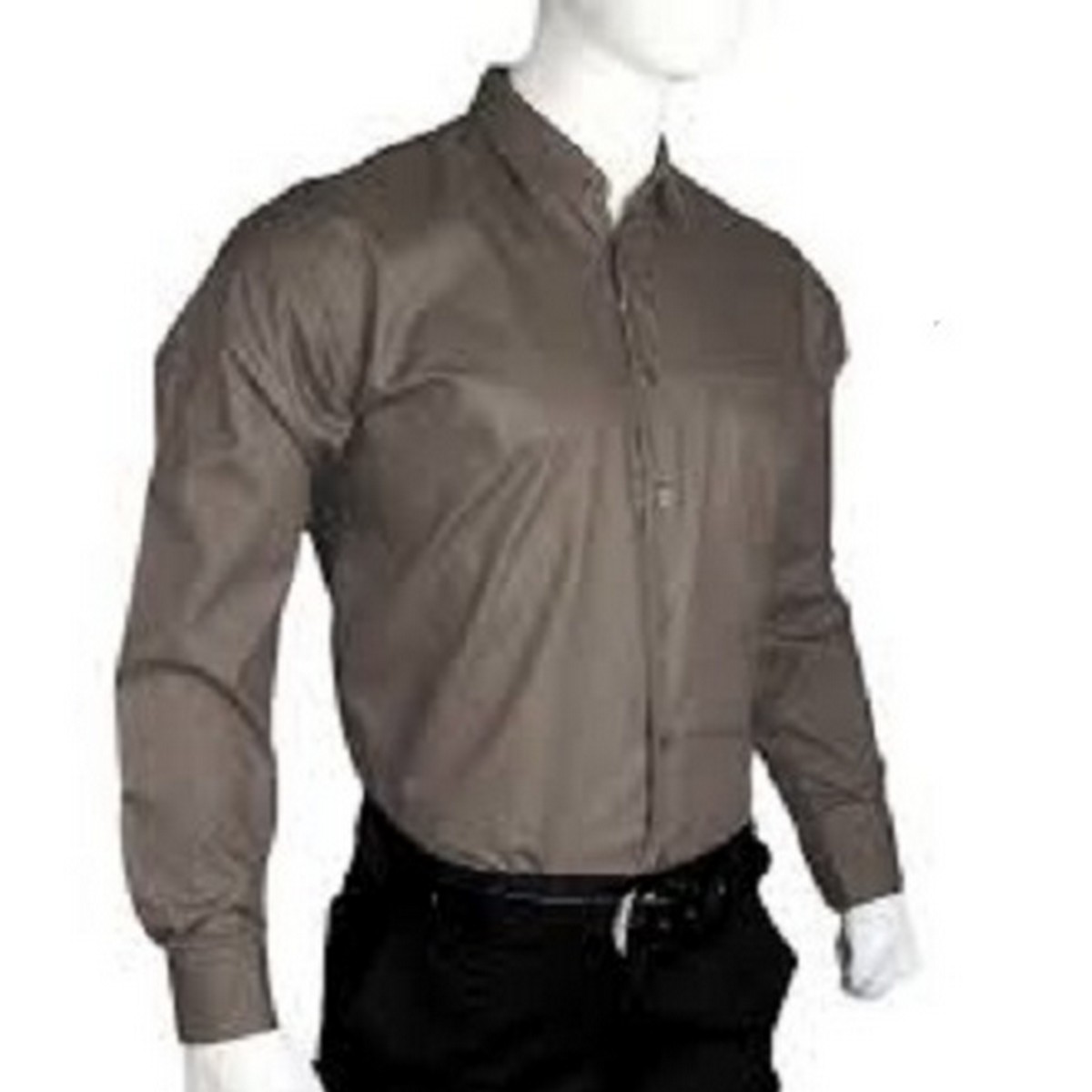 PLAIN SHIRT IN GREY COLOUR FOR MEN PURE 