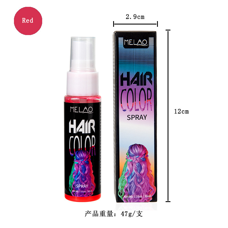 Cross-border disposable hair dye spray plant hair dye cream mild dye ...