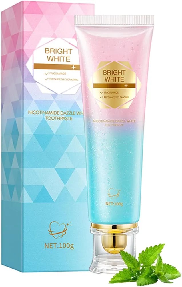 Whitening Toothpaste 100ml with Probiotics & Niacinamide | Safe Deep Cleaning Formula | Removes Surface Stains | Enamel Protection | Fresh Breath for Everyday Oral Care