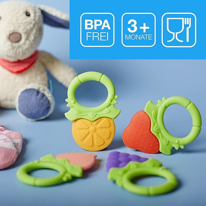 Mama choice Fruit Shape Silicone Teether for Baby