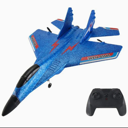 2.4Ghz Su-35 RC Plane with Lights, Foam Fighter Jet for Adults Outdoor, Air Planes Toy, Drop-Resistant Glider