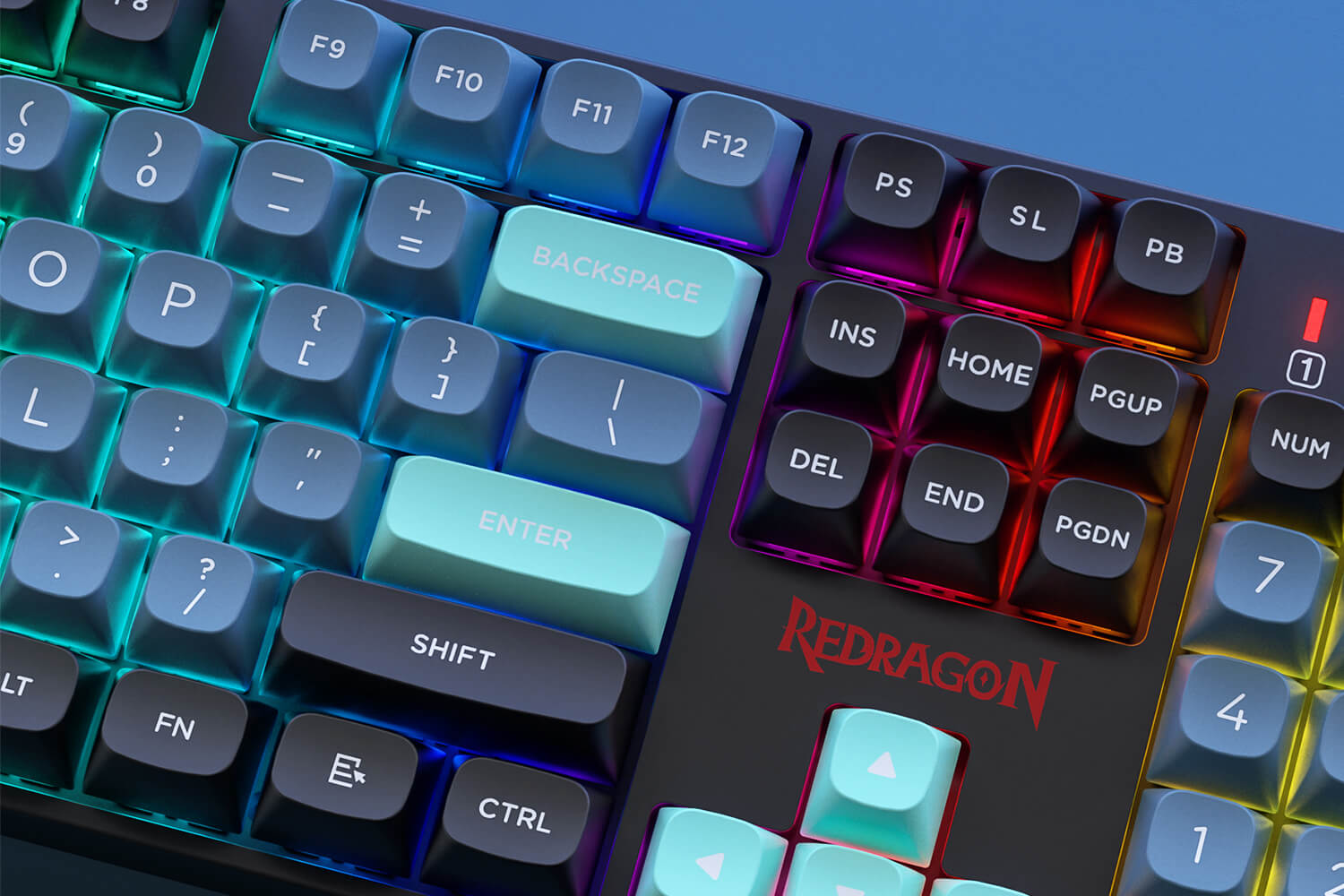 Redragon K582 SE SURARA Wired RGB Gaming Keyboard with 104 Keys Mechanical Keyboard w/Mixed Color Round PBT Keycaps Linear Red Switch 18 d28fe32e5032f3196d5ef6431ecdbc51