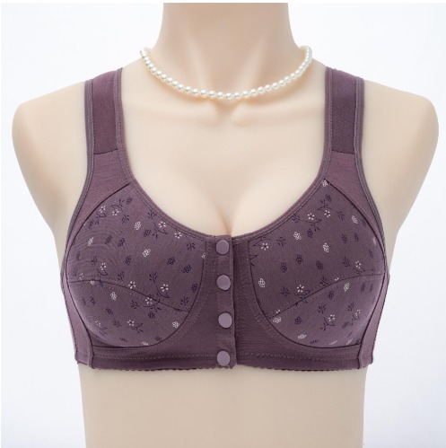 Front Open Wide Strap Non Padded Non Wired Maternity Nursing Bra Plus Size