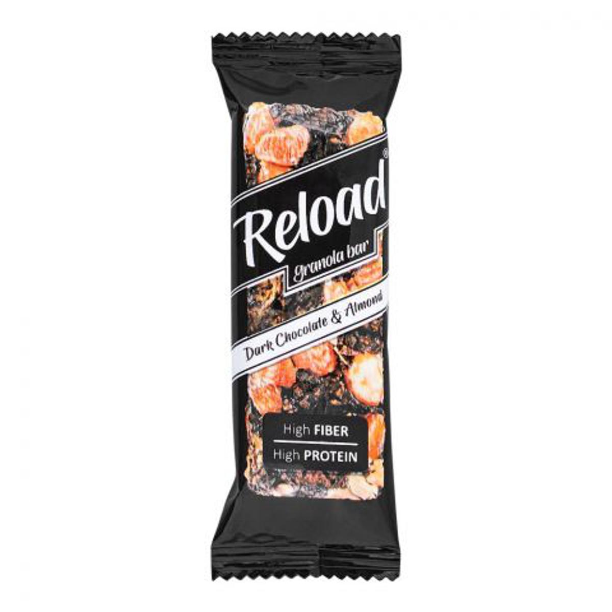 Reload Granola Bar, Dark Chocolate, High Fiber High Protein, 40g