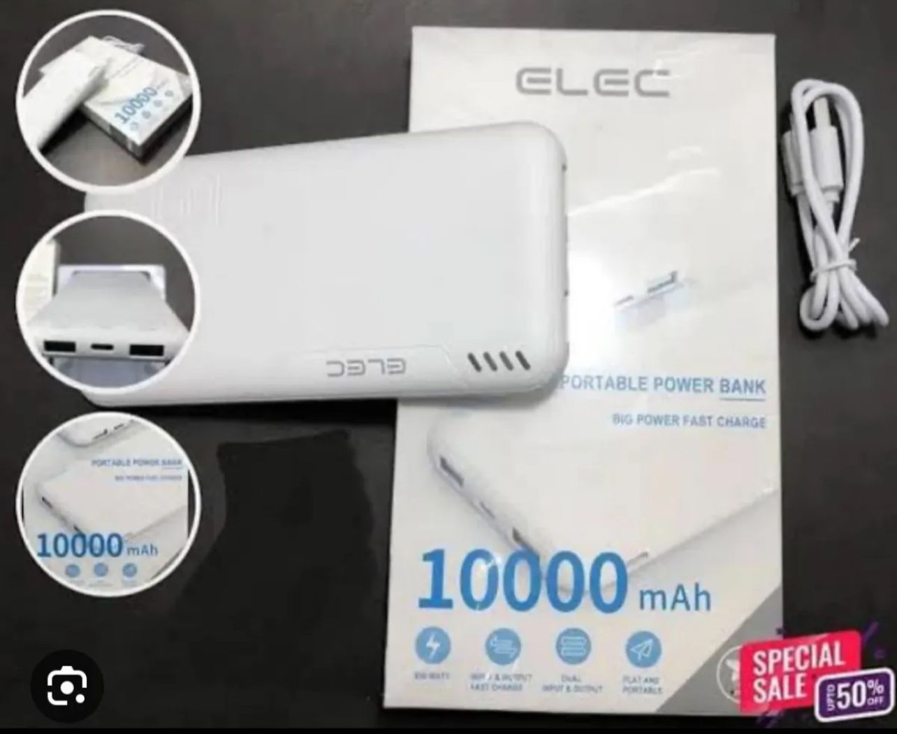 J CELL power bank 10000 MAH-Fast charging power bank-power bank-Portable power bank-Universal power bank charger-10000mah power bank-Mini power bank- Power bank-Android power bank-Smart fast charging supported power bank