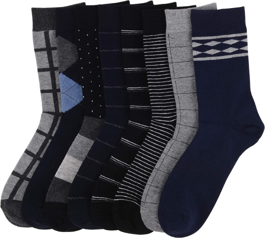 "Pack of 3-Classic Socks for Men - Multi-color- Timeless Comfort"