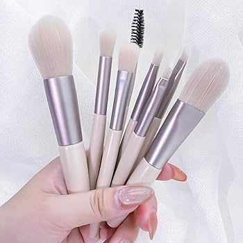 8 Pcs High Quality Mini Makeup Brush Set Cosmetics Professional Face Powder Soft Brushes Eye Shadow Foundation Powder Eyelash Lip Concealer Blush Makeup Brushes Set Kit