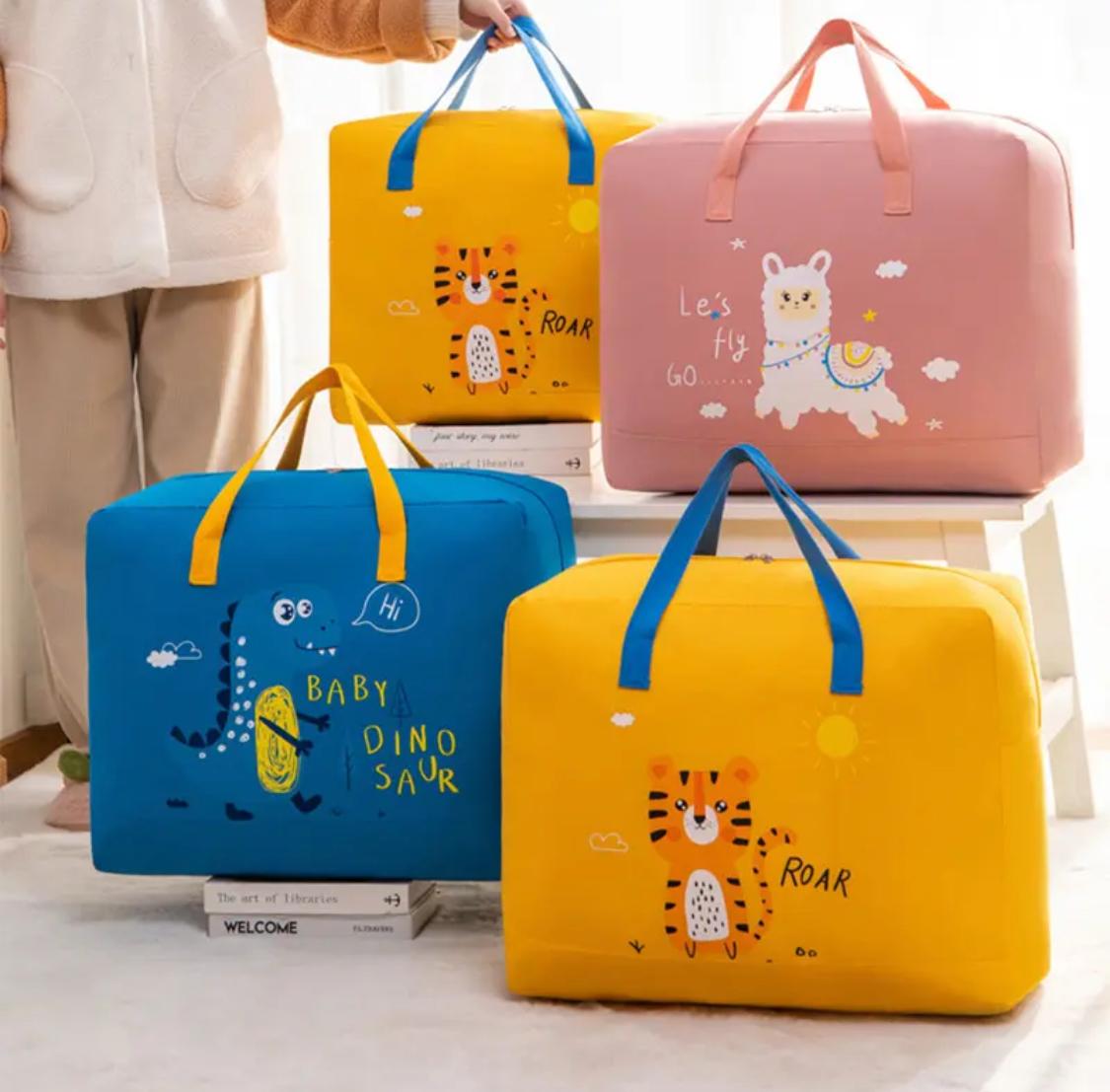 Foldable Storage Organizer Bag Transparent PVC Window Clothes Blanket Storage Bag Multiple Color