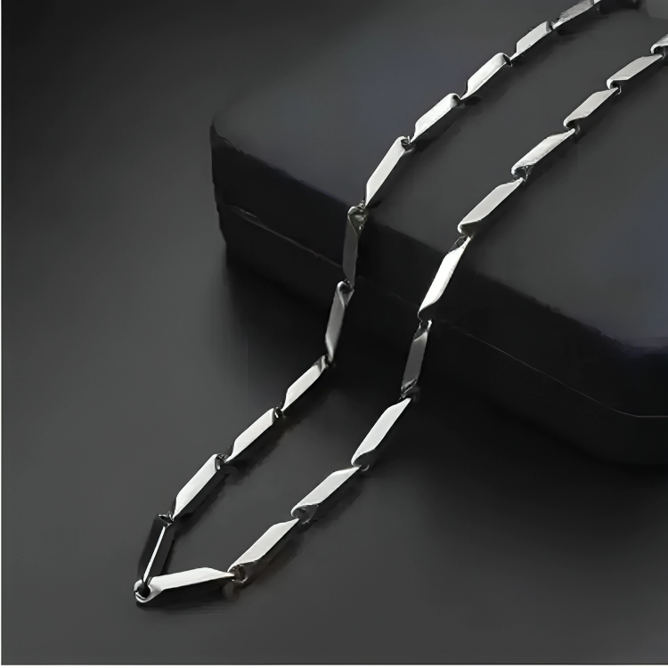 Newstyle Silver Delicate Chain Necklace for Men and Women Chawal Chain Girls and Boys