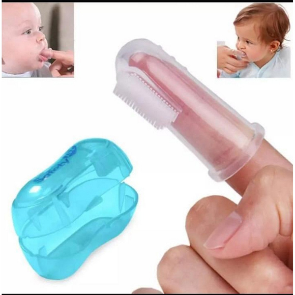 Infant Tooth Brush With Box Finger Size Teether For Kids/Baby _KIT_ KS
