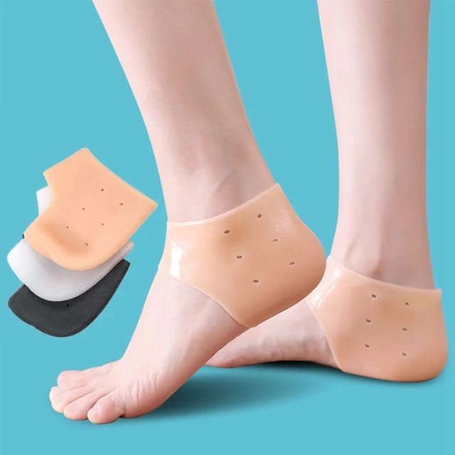 Silicone Anti Heel Pad Socks for Pain Relief for Men and Women