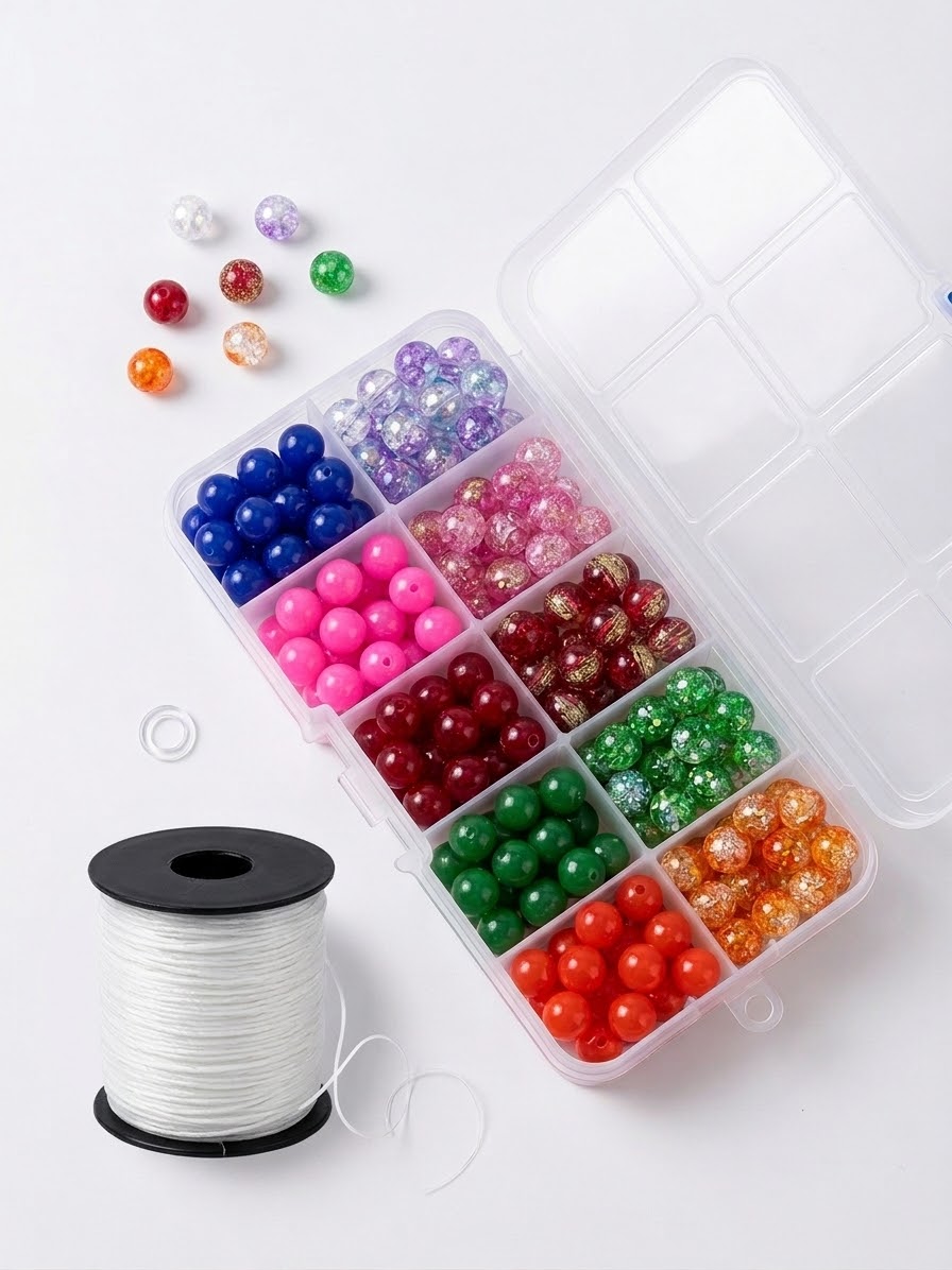 Complete DIY Bracelet & Jewellery Making Kit for Girls | Magnetic Heart Charms + Jump Rings & Lobster Clasps | Alphabet Beads & Accessories Set with Big Storage Box | DIY Jewellery Making Beads Box | Art & Craft Kit for Kids & Teens (Multiple Kits Availab