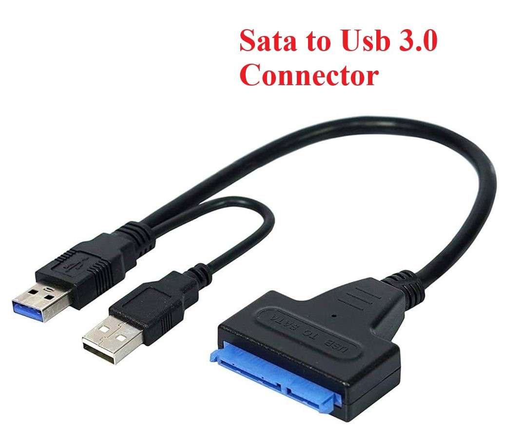 USB 3.0 to SATA - Sata to Usb 3.0 - Usb to SATA - External Hard drive - Converter - Cable - Adapter - Supports 2.5" & 3.5" - SSD - HDD - Hard Drive