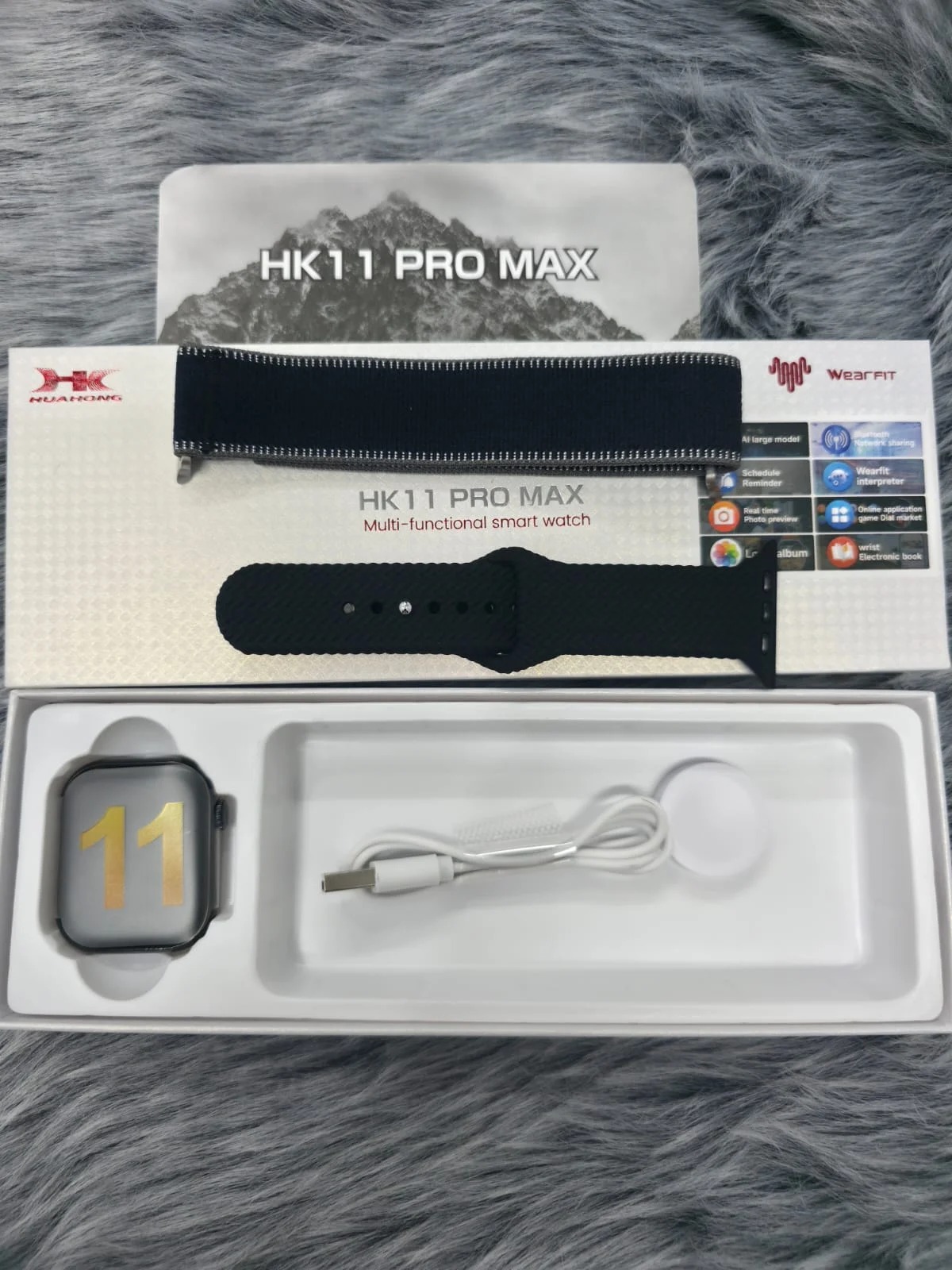 HK11 Pro MAX AND HK11 PRO B  digital Watch 2.02” AMOLED Display Bluetooth Calling NFC Fitness Tracker