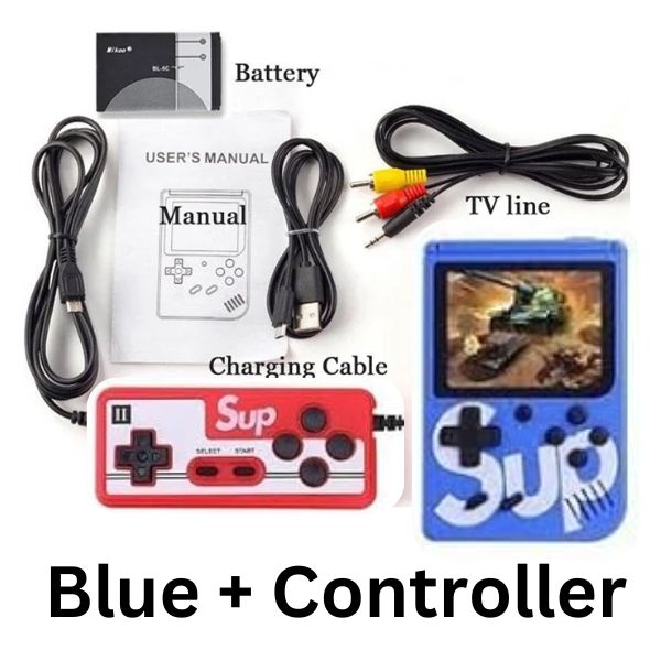 SUP Game Box Plus Console With Controller 400 in 1 Retro Video Games For Kids Handheld Game PAD Gamebox Connects with LCD / TV