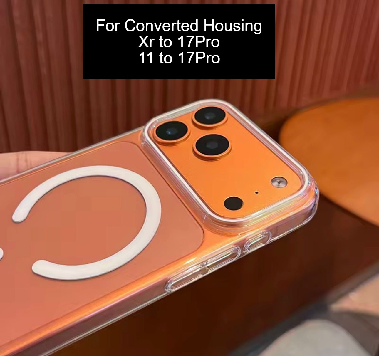 XR CONVERT 17PRO 17 PRO POUCH CASE MAFSAFE COVER FOR CONVERTING DIY HOUSING BODY