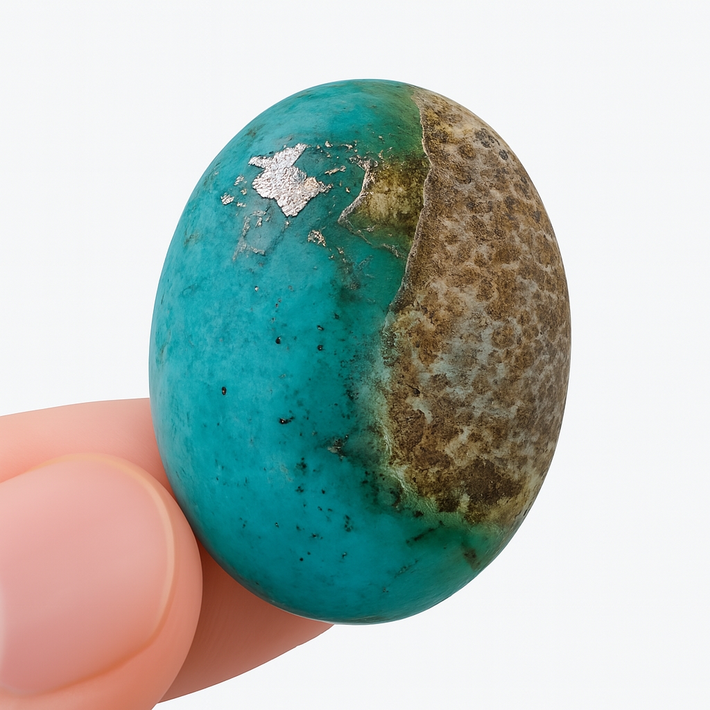 Shajri Feroza Elegance 💙 Premium Natural Turquoise Big Stone 25 CRT | Hussaini Firoza Ring Gem | Healing Crystal | Original Shajri Feroza for Men & Women | Trending Islamic Jewelry | Best Quality Semi-Precious Stone