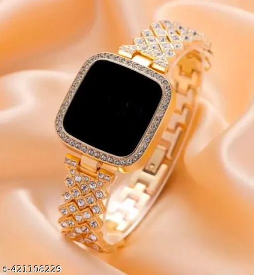 🔥 Diamond LED Touch Screen Ladies Watch | Luxury Digital Wristwatch for Girls & Women | Stylish Fashion Smart LED Watch price in Pakistan