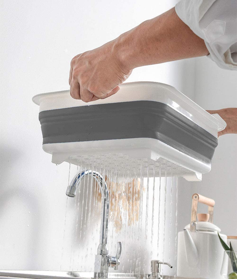 Collapsible Drying Dish Storage Rack Drainer Dinnerware Basket For