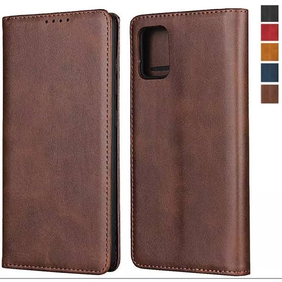 Oppo A16E Rich Boss Leather Flip Phone Cover | Premium Leather Texture Case | Full Body Protective Flip Case | Luxury Business Style Mobile Cover | All Models