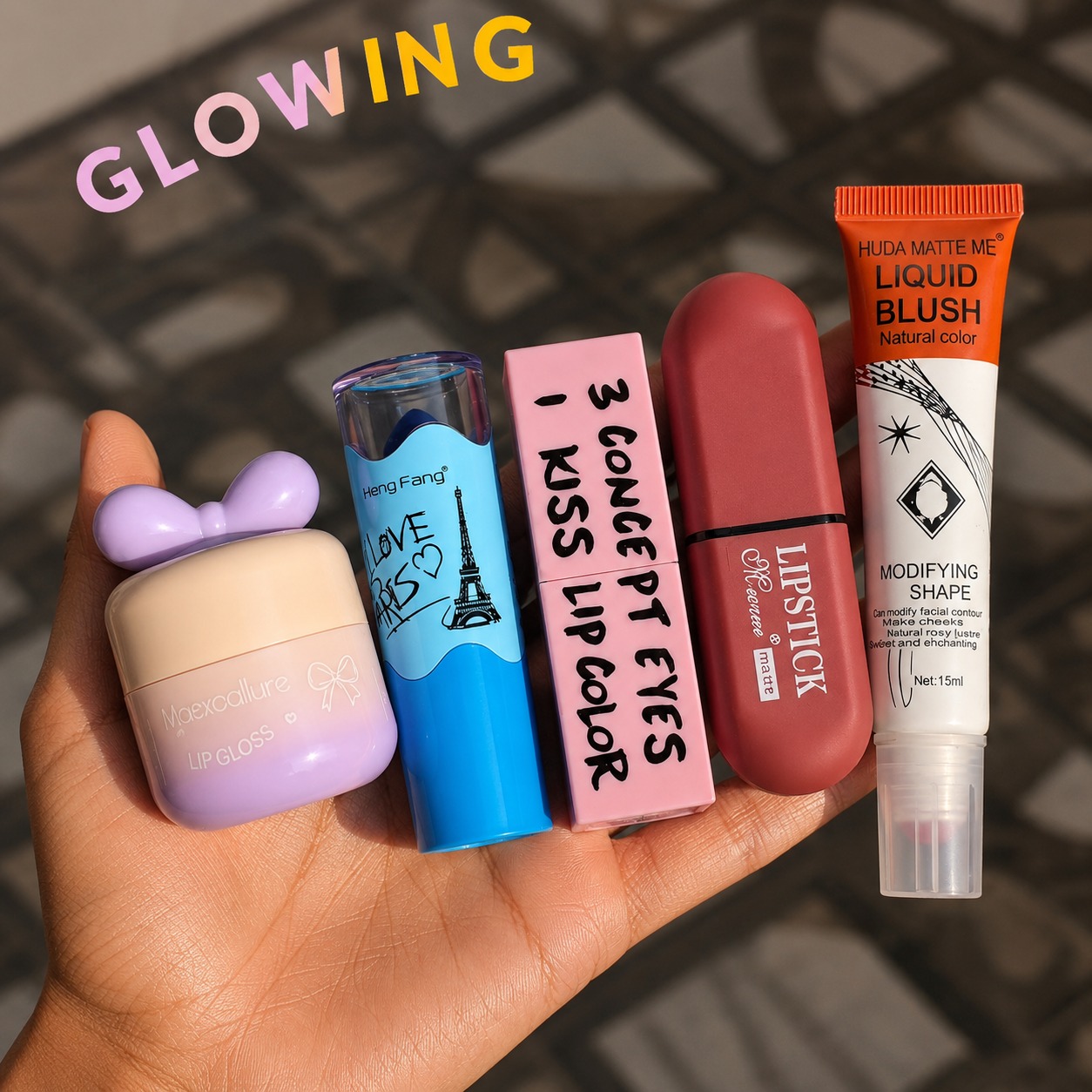 All-in-One Daily Makeup Deal Lip, Eye & Face""5 in 1 Makeup Combo Set
