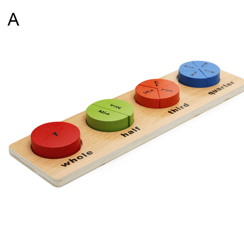 Wooden Geometric Math Fraction Puzzle Pairing Stacker Game Educational Kids  Toy: Buy Online at Best Prices in Pakistan | Daraz.pk